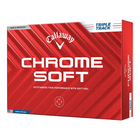 Callaway Chrome Soft Triple Track Golf Balls 12pk - White