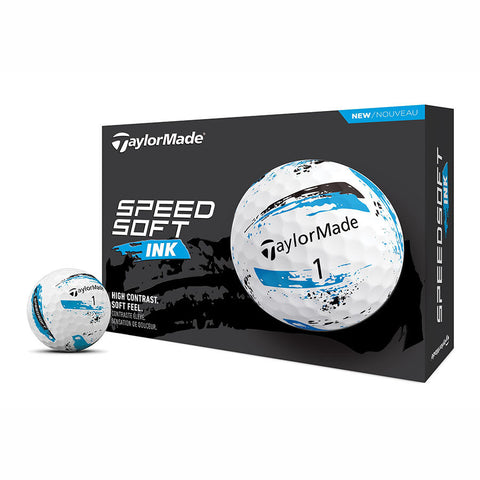 TaylorMade Speed Soft Ink Golf Balls 12pk - Blue